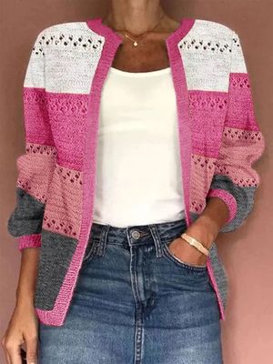 Jacquard Wrap Casual Cardigan Jacquard Wrap Casual Cardigan