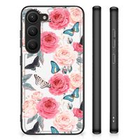 Samsung Galaxy S23 Bloemen Hoesje Butterfly Roses - thumbnail