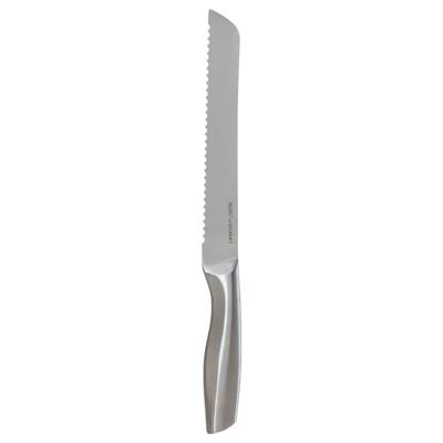 5Five Precision broodmes - 1x stuks - RVS - zilver - 34 cm - met kartels