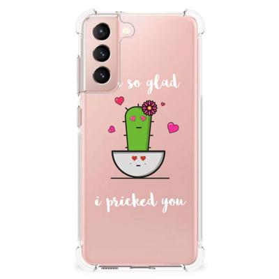 Samsung Galaxy S21 FE Stevig | Bumper Hoesje | Cactus Glad Samsung Galaxy S21 FE Stevig | Bumper Hoesje | Cactus Glad