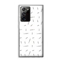 Hipster stripes: Samsung Galaxy Note 20 Ultra / Note 20 Ultra 5G Transparant Hoesje