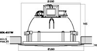 Monacor EDL-65TW 2-weg Wit Bedraad 30 W - thumbnail