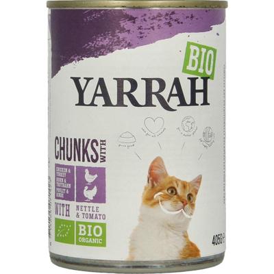 Yarrah Kat kip kalkoen in saus bio