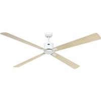 CasaFan ECO NEO III 180-4 WE-AH/BU WiFi Flügel Ahorn/Buche Plafondventilator 28 W (Ø x h) 180 cm x 360 mm Wit Met afstandsbediening, Timer, Met wintermodus,