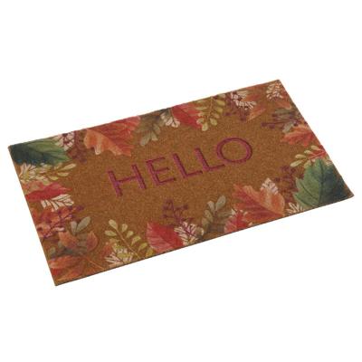 Deurmat Versa Hello Gebloemd Thermoplast Kokosvezel 40 x 2 x 70 cm