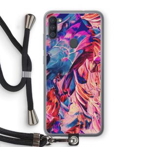 Pink Orchard: Samsung Galaxy A11 Transparant Hoesje met koord