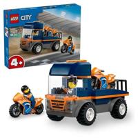 LEGO City 60491 Motorfietstransporter - Bouwspeelgoed voor kinderen vanaf 4 jaar - Cadeau-idee