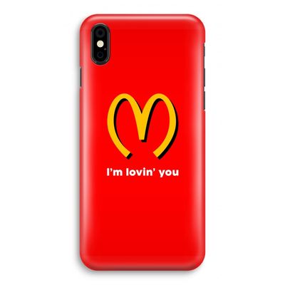 I'm lovin' you: iPhone X Volledig Geprint Hoesje