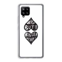 Big butt bigger heart: Samsung Galaxy A42 5G Transparant Hoesje