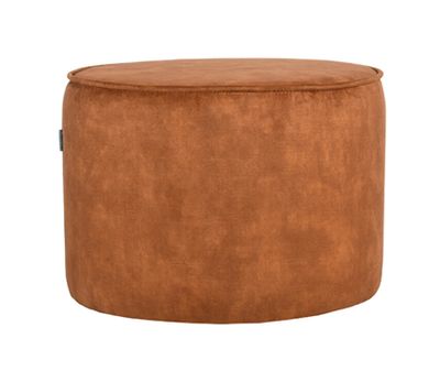 LABEL51 Poef 'Tibo' Velvet, kleur Oker
