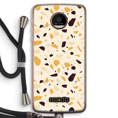 Terrazzo N°13: Motorola Moto Z Force Transparant Hoesje met koord