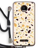 Terrazzo N°13: Motorola Moto Z Force Transparant Hoesje met koord