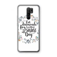 Diamonds: Xiaomi Redmi 9 Transparant Hoesje