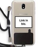 Link in bio: Samsung Galaxy J7 (2017) Transparant Hoesje met koord