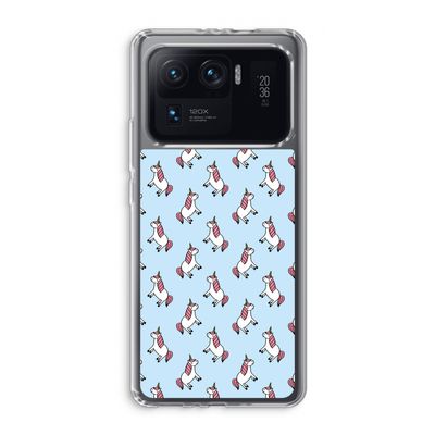 Eenhoorns overal: Xiaomi Mi 11 Ultra Transparant Hoesje