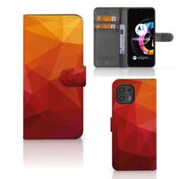 Book Case voor Motorola Edge 20 Lite Polygon Red