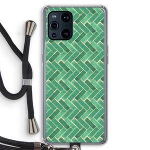 Moroccan tiles 2: Oppo Find X3 Pro Transparant Hoesje met koord