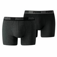 Boxer Puma Basic Zwart/Gris (2 uds) - Maat: M