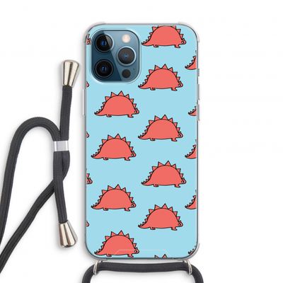Dinosawrr: iPhone 12 Pro Transparant Hoesje met koord