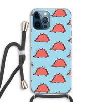 Dinosawrr: iPhone 12 Pro Transparant Hoesje met koord