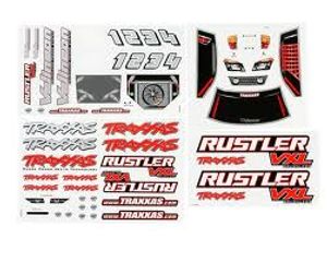 Decal sheets, rustler vxl