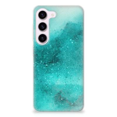 Smartphone hoesje Samsung Galaxy S23 Painting Blue Smartphone hoesje Samsung Galaxy S23 Painting Blue