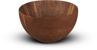 Looox Ceramic Raw Small Compacte waskom Ø 23x13 cm Rust