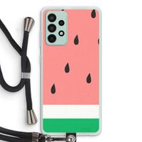 Watermeloen: Samsung Galaxy A52s 5G Transparant Hoesje met koord