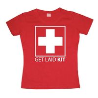 Rood Get Laid Kit girly t-shirt