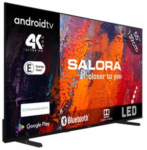 Salora 55UA550 tv 139,7 cm (55") 4K Ultra HD Smart TV Wifi Zwart 250 cd/m²