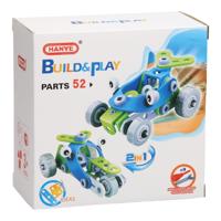 Bouw- en Speelset Racewagens 2in1, 52dlg. Bouw- en Speelset Racewagens 2in1, 52dlg.