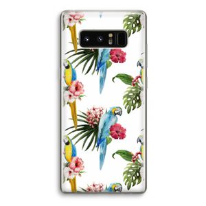 Kleurrijke papegaaien: Samsung Galaxy Note 8 Transparant Hoesje