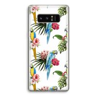 Kleurrijke papegaaien: Samsung Galaxy Note 8 Transparant Hoesje