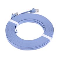 CAT6 Ultra-dunne platte Ethernet Network LAN kabel lengte: 15m(Blue)