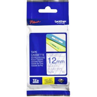 Brother Printlintcassette TZE-133 kleurloos/blauw 12 mm
