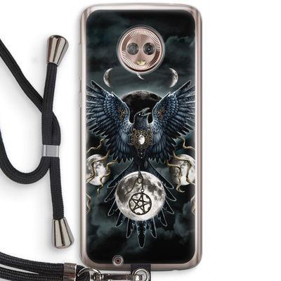 Sinister Wings: Motorola Moto G6 Transparant Hoesje met koord