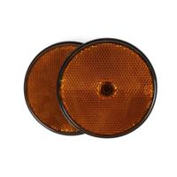 Benson Reflector - 2x - oranje - schroefbevestiging - 85 mm - rond Benson Reflector - 2x - oranje - schroefbevestiging - 85 mm - rond