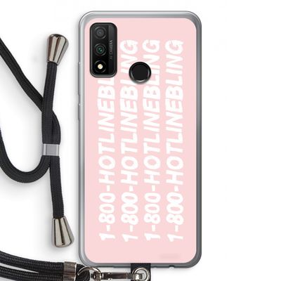 Hotline bling pink: Huawei P Smart (2020) Transparant Hoesje met koord