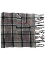 Barbour écharpe frangée à motif tartan - Gris - thumbnail