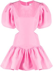 MSGM robe courte à manches bouffantes - Rose