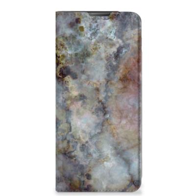 Motorola Moto E20 | Standcase | Marmer Grijs Motorola Moto E20 | Standcase | Marmer Grijs