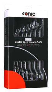 Dubbele steeksleutelset (SAE) 8-dlg. 600806
