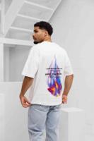 Off The Pitch Burning Flower T-Shirt Heren Wit - Maat XS - Kleur: Wit | Soccerfanshop