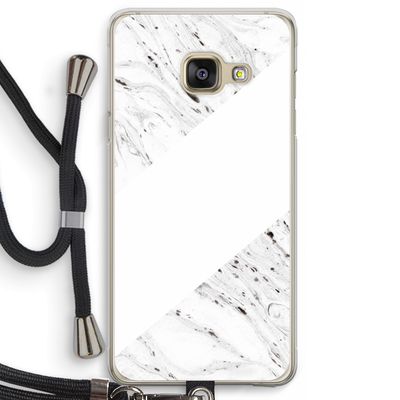 Biggest stripe: Samsung Galaxy A3 (2016) Transparant Hoesje met koord