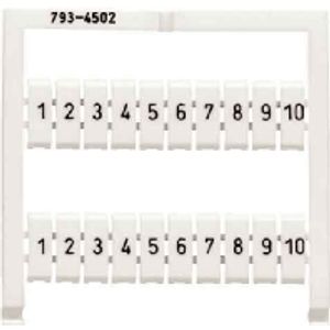 793-4507  - Label for terminal block 4mm white 793-4507