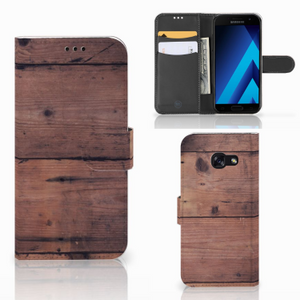 Samsung Galaxy A5 2017 Book Style Case Old Wood