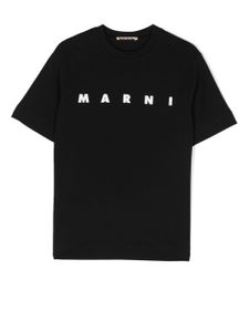 Marni Kids t-shirt à logo imprimé - Noir