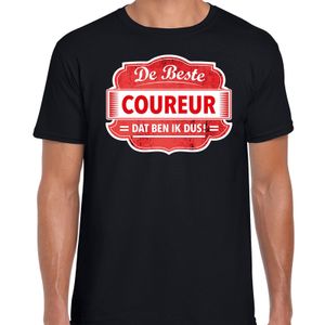 Cadeau t-shirt voor de beste coureur zwart voor heren