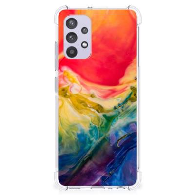 Back Cover Samsung Galaxy A32 4G | A32 5G Enterprise Editie Watercolor Dark Back Cover Samsung Galaxy A32 4G | A32 5G Enterprise Editie Watercolor Dark