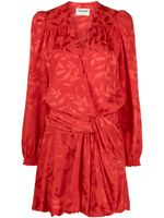 Zadig&Voltaire robe courte portefeuille à col v - Rouge